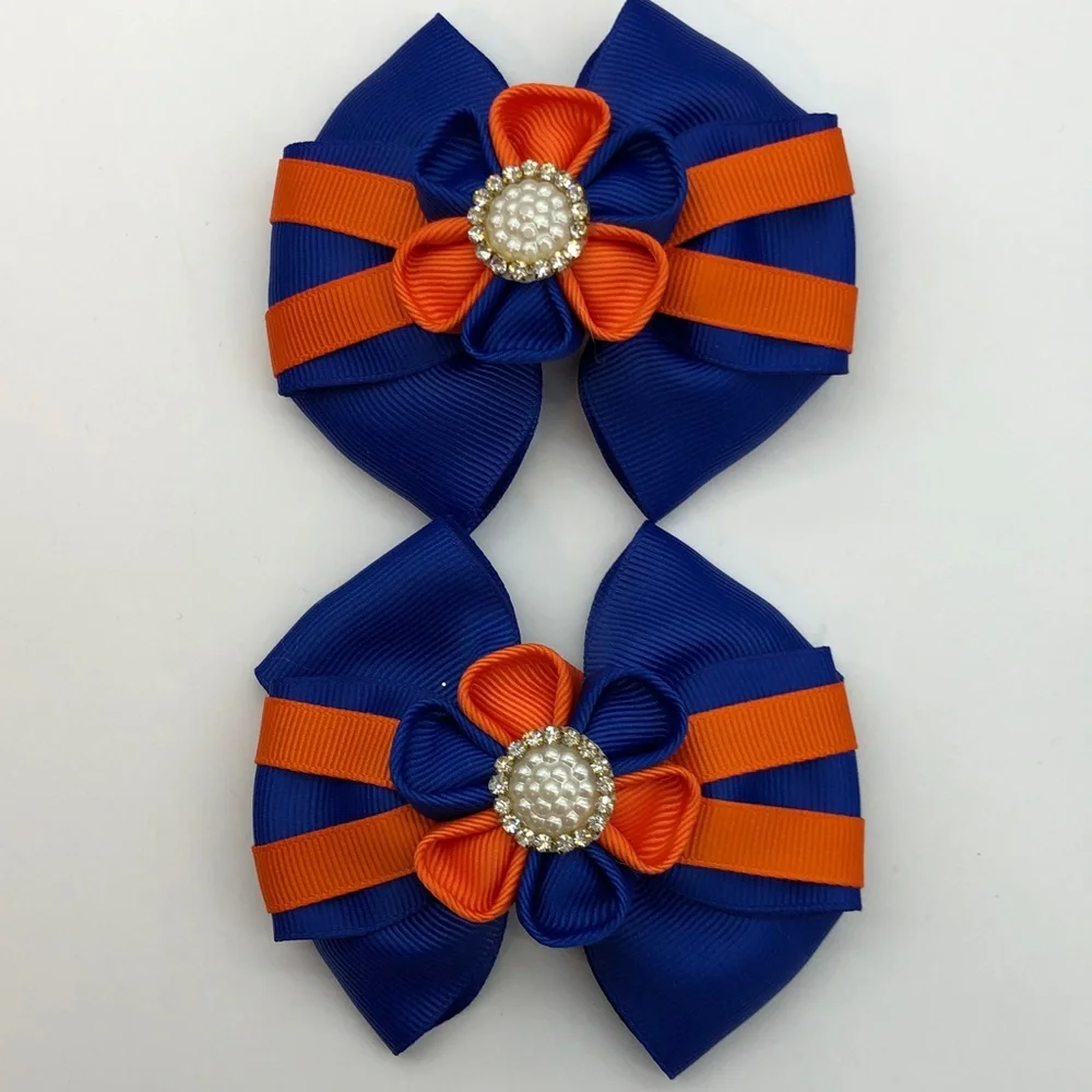 Hair bows ( set of four) alligator clips